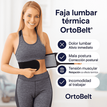 Faja lumbar térmica OrtoBelt®