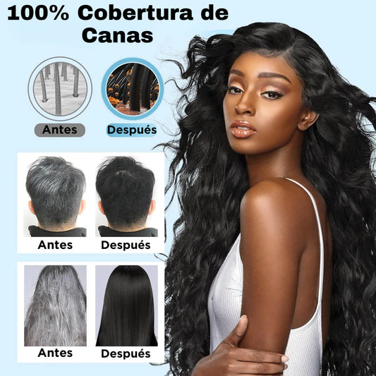 CHAMPÚ CUBRE CANAS NATURAL 500ml- HAIR DYE 3 en 1